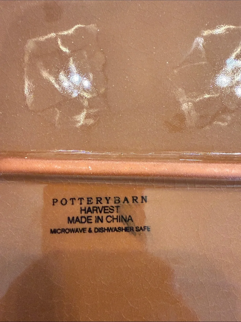 1990s vintage arts and crafts pottery barn, harvest platter
